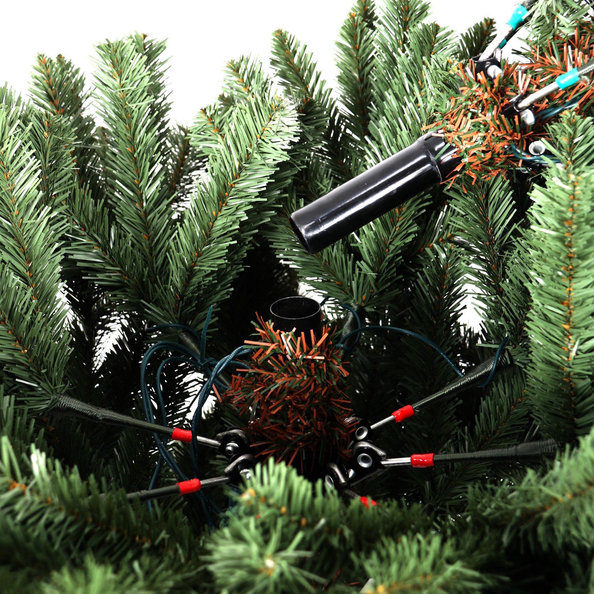 slide 2 of 8, 7.5ft. Pre-Lit Glenwood Slim Realistic Artificial Christmas Tree, Warm White Led Lights By Ashland, 7.5 ft