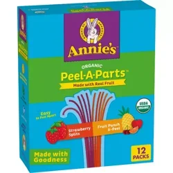 Annie's Organic Strawberry & Fruit Punch Peel-A-Parts Fruit Strings