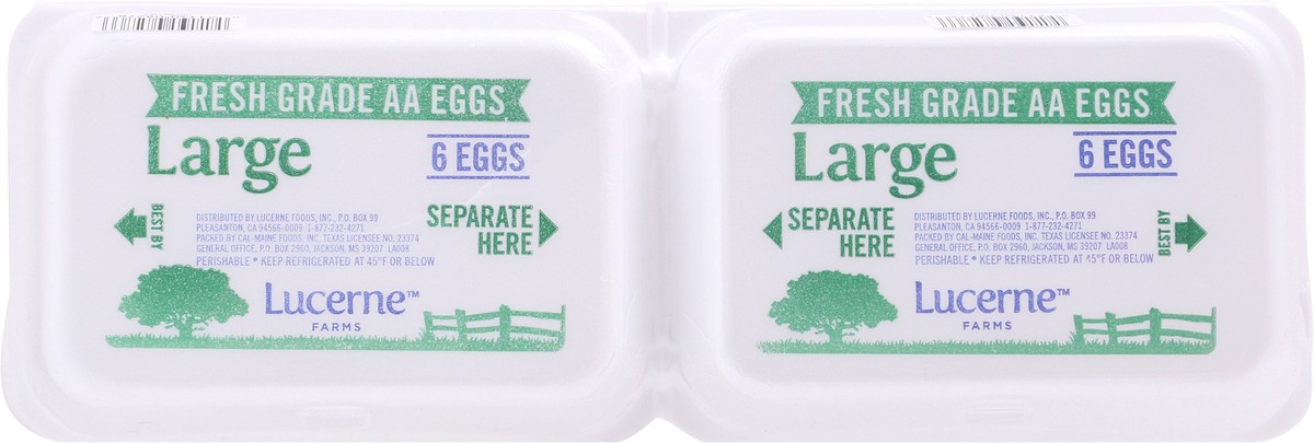 slide 10 of 11, Lucerne Dairy Farms Large Fresh Eggs 6 ea Carton, 6 ct