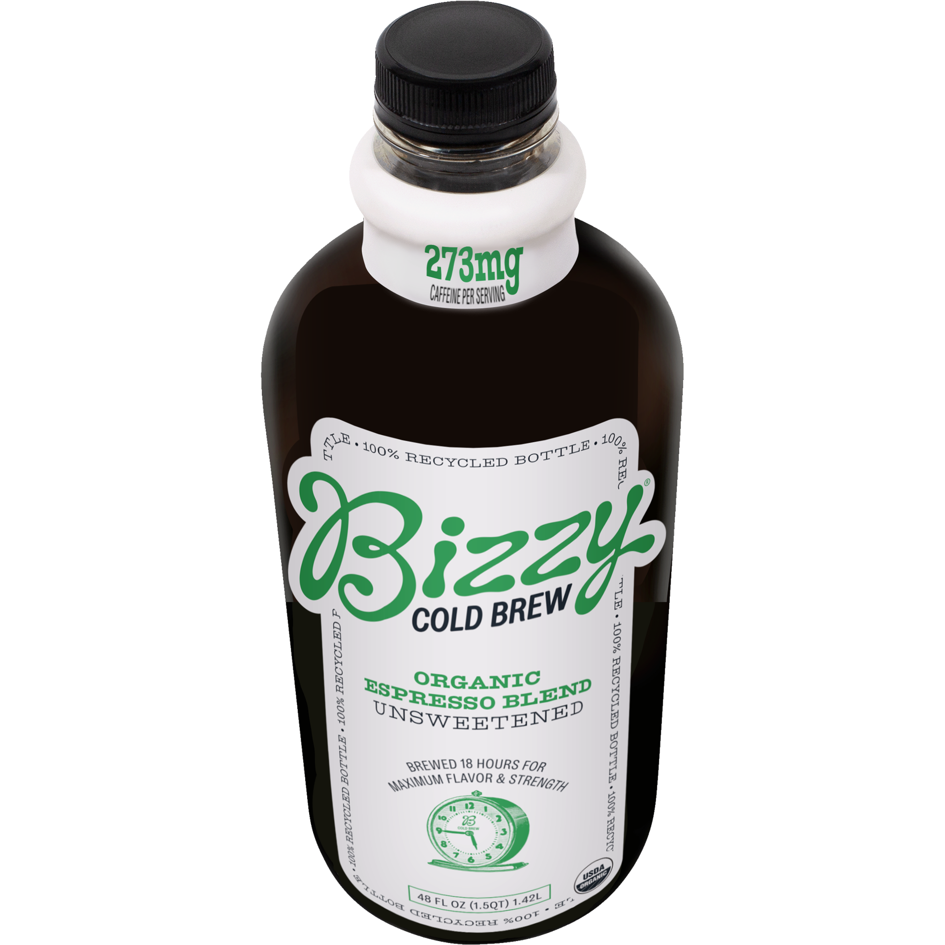 slide 10 of 11, Bizzy Organic Espresso Blend Unsweetened Cold Brew Coffee - 48 fl oz, 48 fl oz