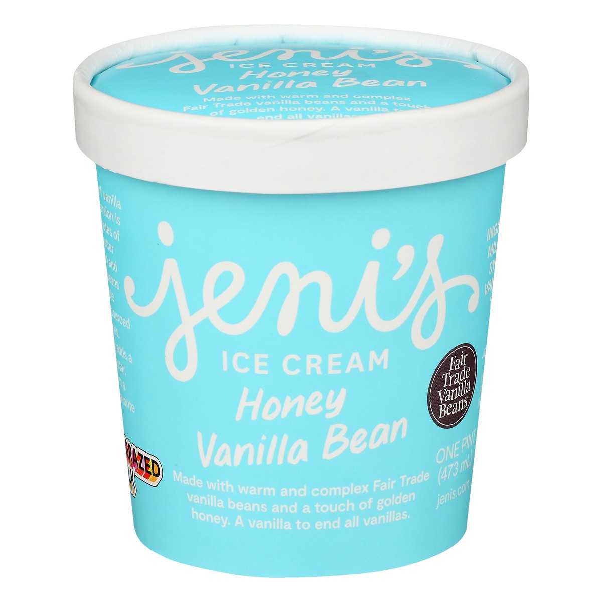 slide 1 of 12, Jeni's Honey Vanilla Bean Ice Cream 1 pt, 1 pint