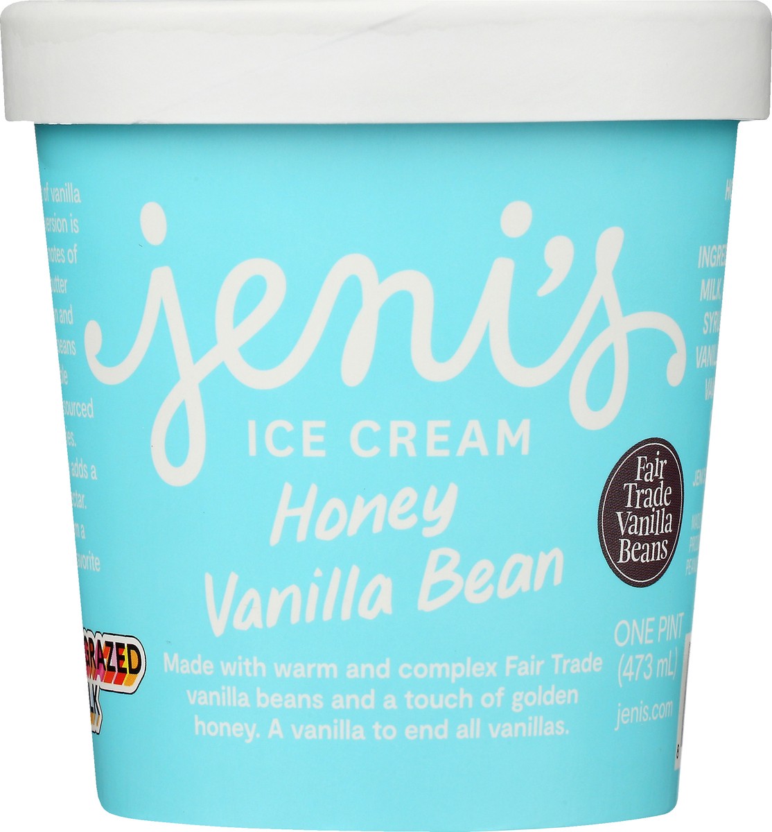 slide 1 of 12, Jeni's Honey Vanilla Bean Ice Cream 1 pt, 1 pint