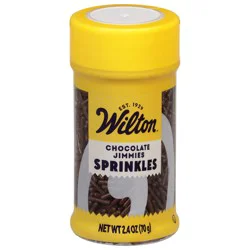 Wilton Chocolate Jimmies Sprinkles 2.4 oz