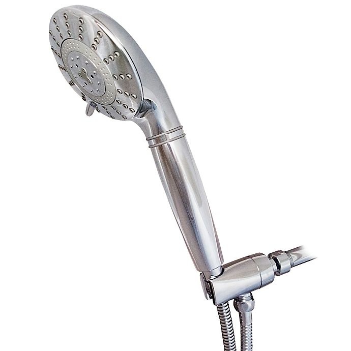 slide 1 of 4, Sprite 7-Spray Filtered Handheld Showerhead - Chrome, 1 ct