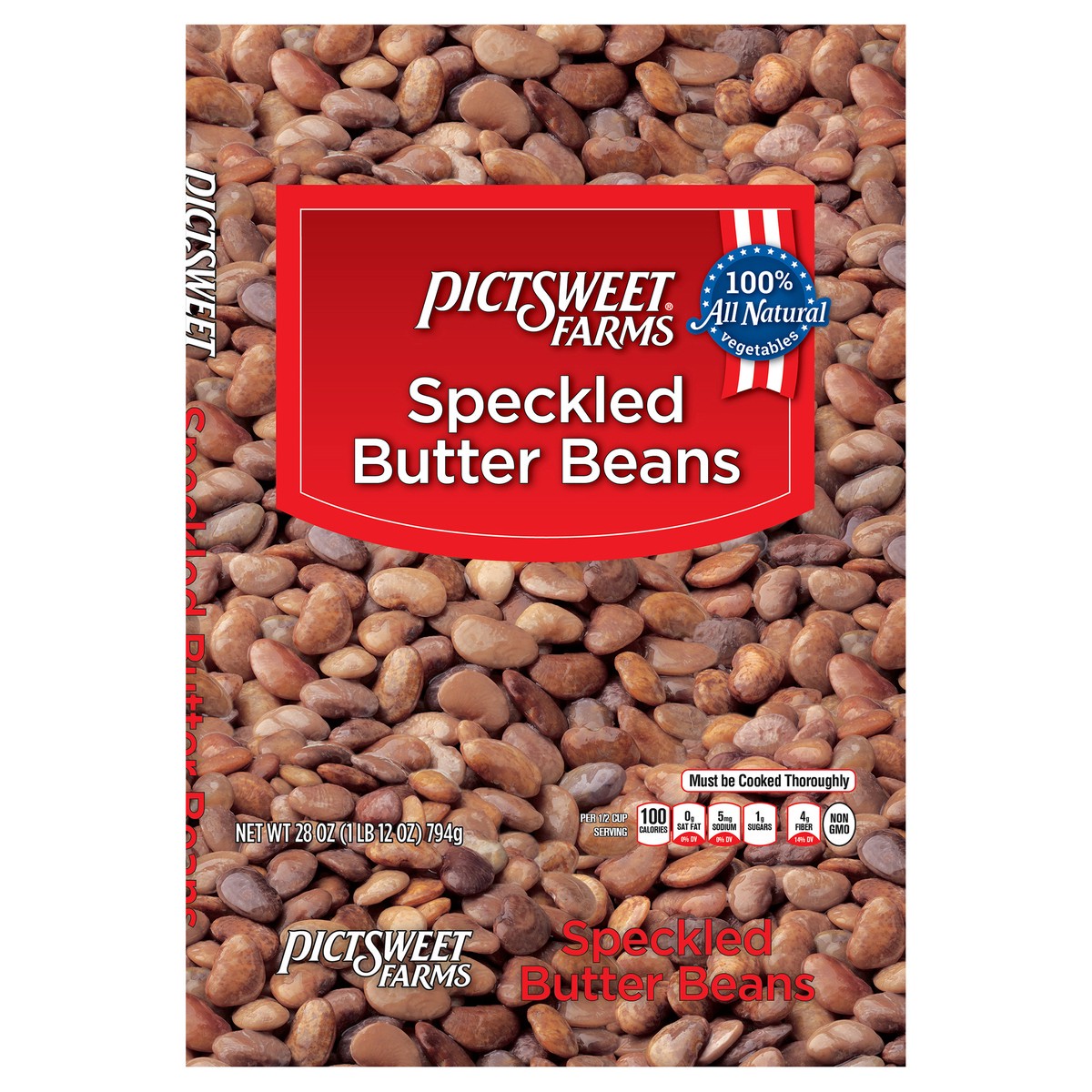 slide 4 of 7, PictSweet Speckled Butter Beans, 28 oz