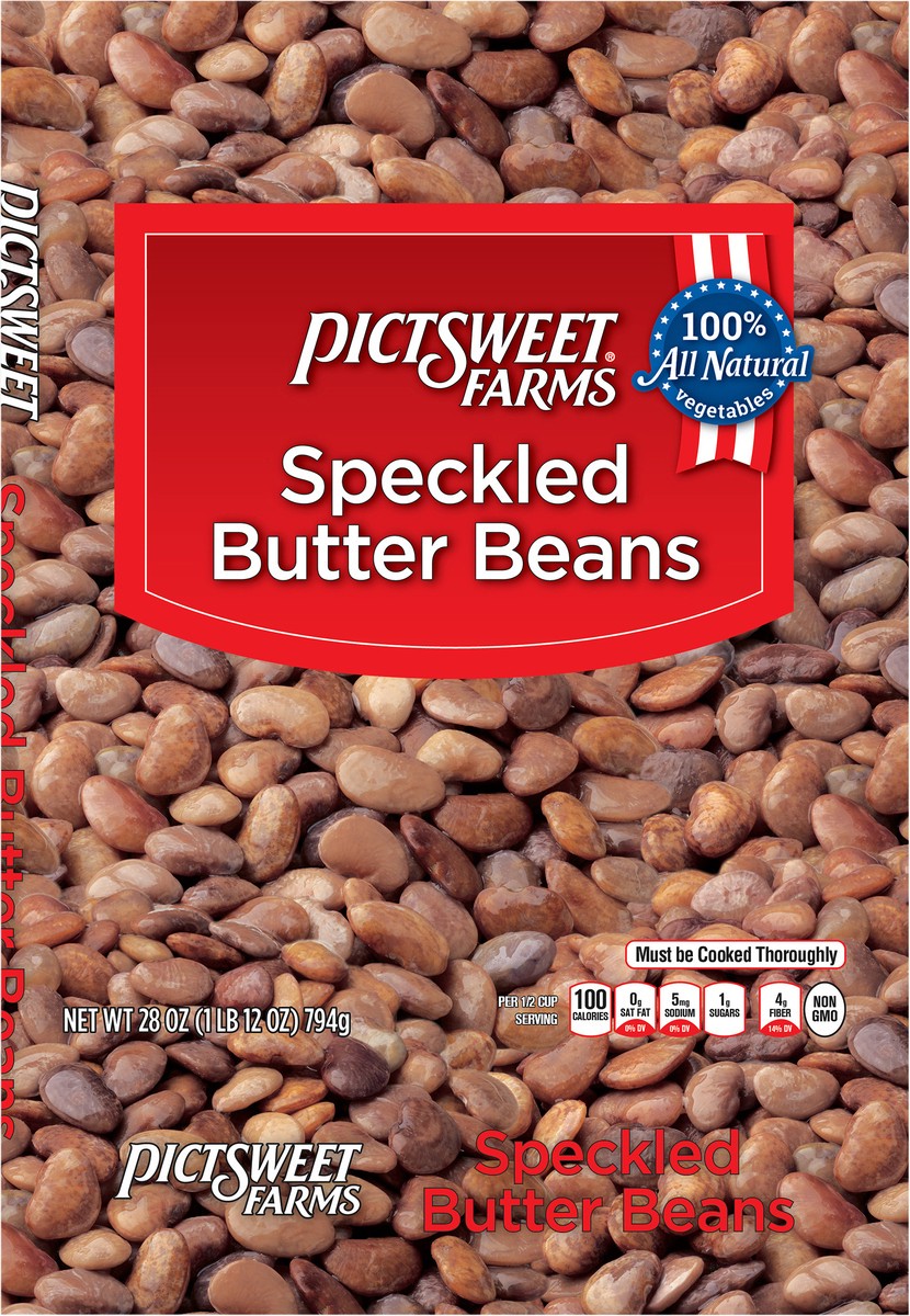 slide 7 of 7, PictSweet Speckled Butter Beans, 28 oz