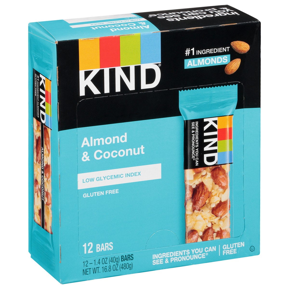 slide 11 of 12, KIND Gluten Free 12 Pack Almond & Coconut Bar 12 ea, 12 ct