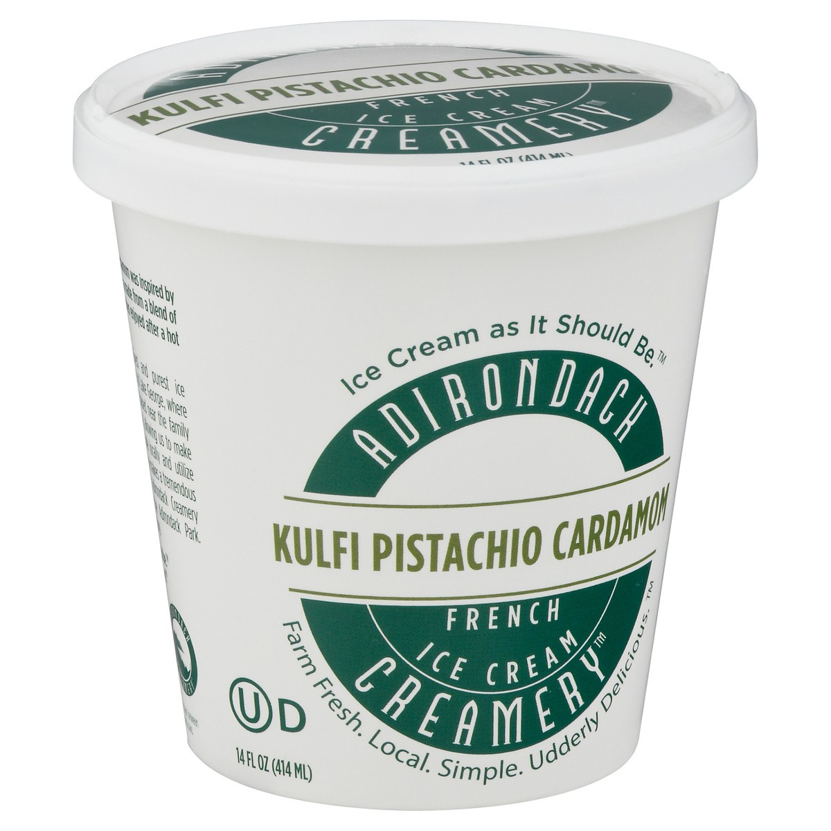 slide 2 of 9, Adirondack Creamery French Kulfi Pistachio Cardamom Ice Cream 14 fl oz, 14 fl oz