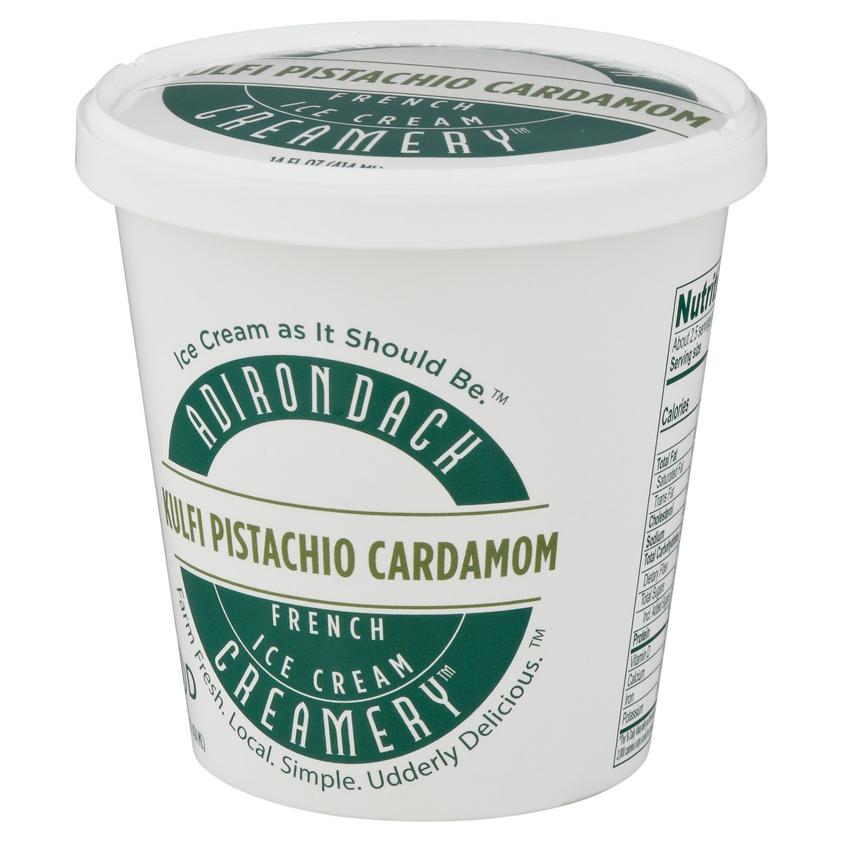slide 3 of 9, Adirondack Creamery French Kulfi Pistachio Cardamom Ice Cream 14 fl oz, 14 fl oz