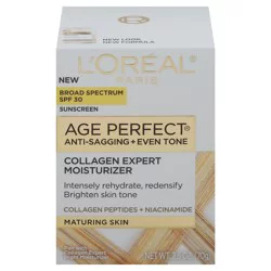 Age Perfect Sunscreen Broad Spectrum SPF 30 Anti-Sagging + Even Tone Collagen Expert Moisturizer 2.5 oz