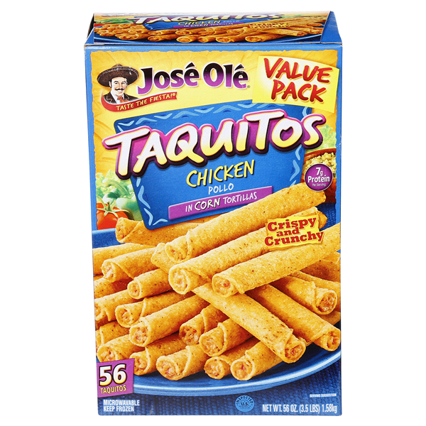 slide 1 of 1, Jose Ole Taquitos Chicken, 56 oz