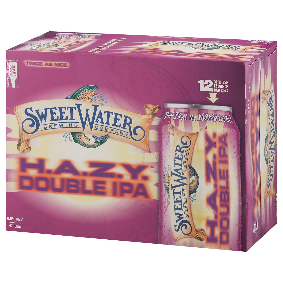 slide 5 of 10, SweetWater Brewing Company Double IPA H.A.Z.Y. Beer 12 - 12 oz Cans, 12 ct