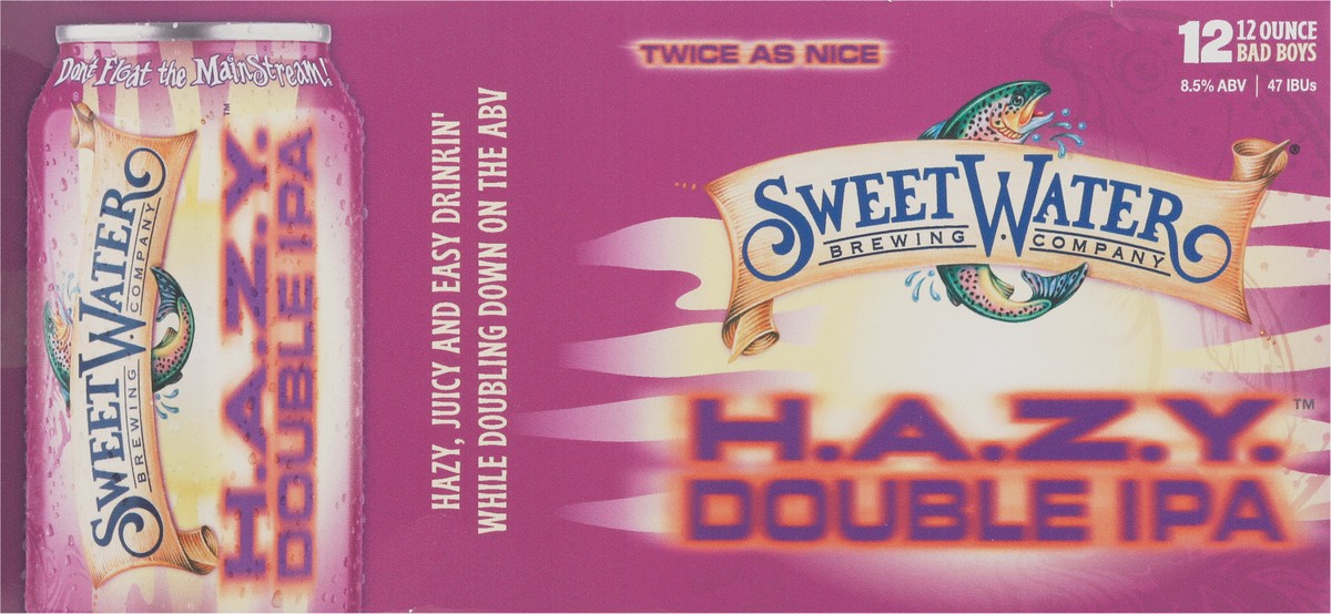 slide 9 of 10, SweetWater Brewing Company Double IPA H.A.Z.Y. Beer 12 - 12 oz Cans, 12 ct