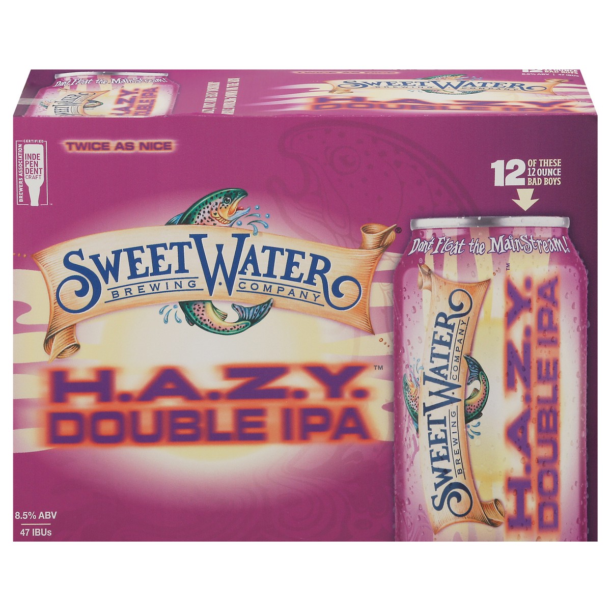 slide 1 of 10, SweetWater Brewing Company Double IPA H.A.Z.Y. Beer 12 - 12 oz Cans, 12 ct