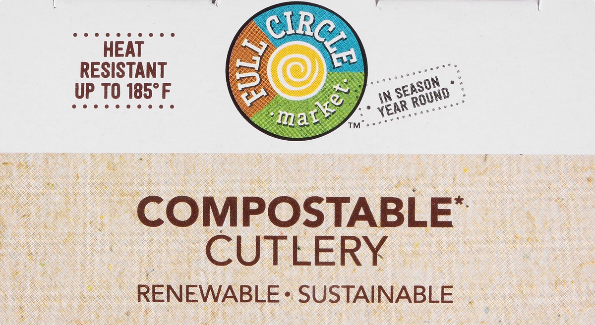 slide 7 of 8, Full Circle Market Compostable Cutlery, 24 ct