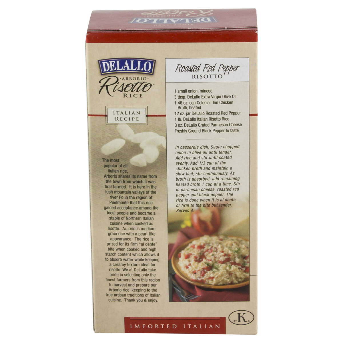 slide 5 of 5, DeLallo Arborio Risotto Rice, 17.6 oz