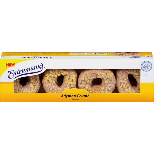 slide 1 of 1, Entenmann's Donuts, Lemon Crumb, 15.5 oz