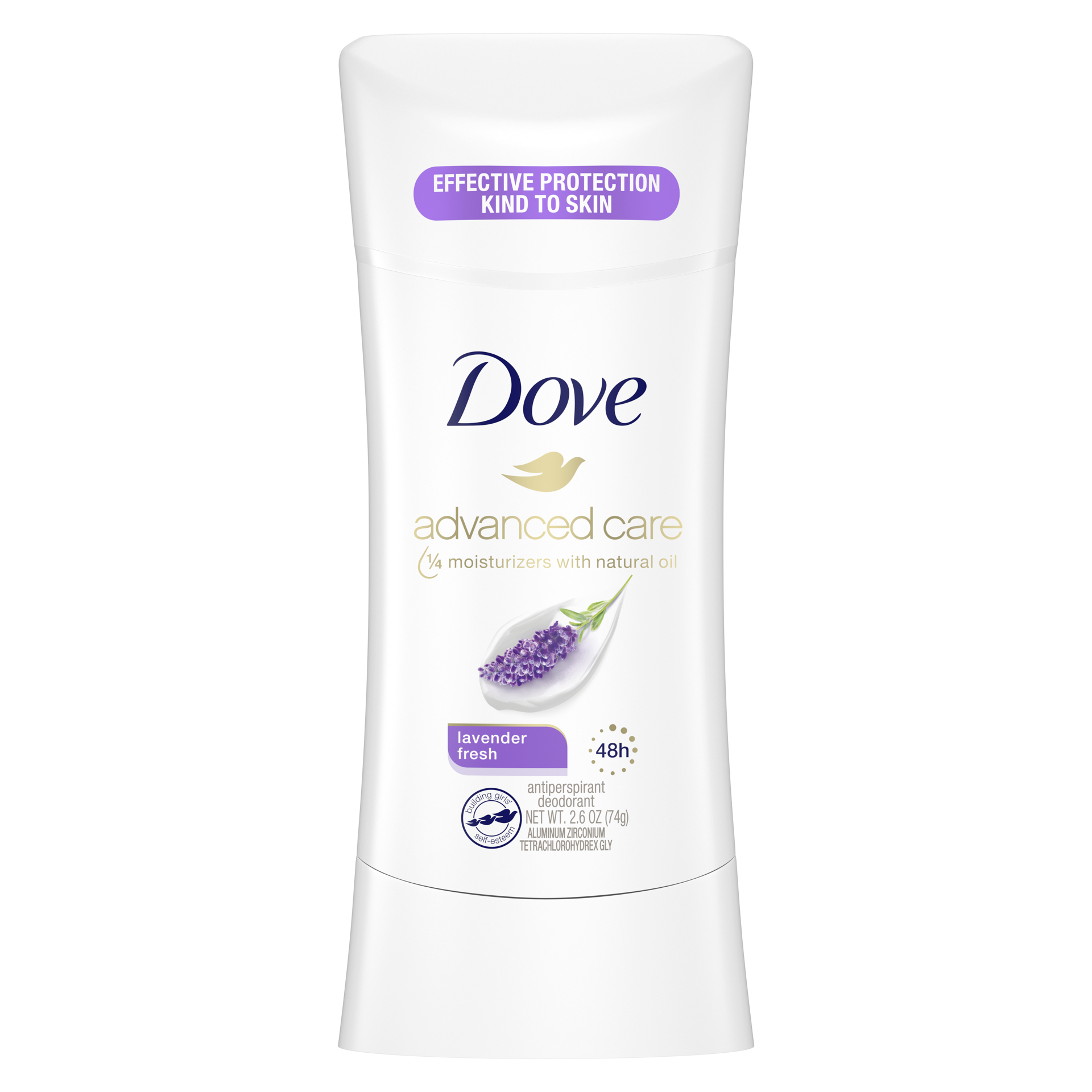 slide 4 of 4, Dove Advanced Care Antiperspirant Deodorant Stick Lavender Fresh, 2.6 oz, 2.6 oz