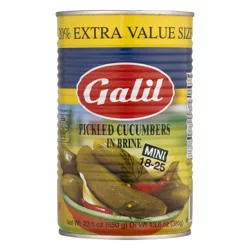 Galil Pickled Cucumbers in Brine 20% Extra Value Size 23 fl oz