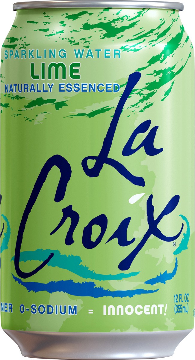 slide 3 of 3, La Croix Lime Sparkling Water 12 oz, 12 oz