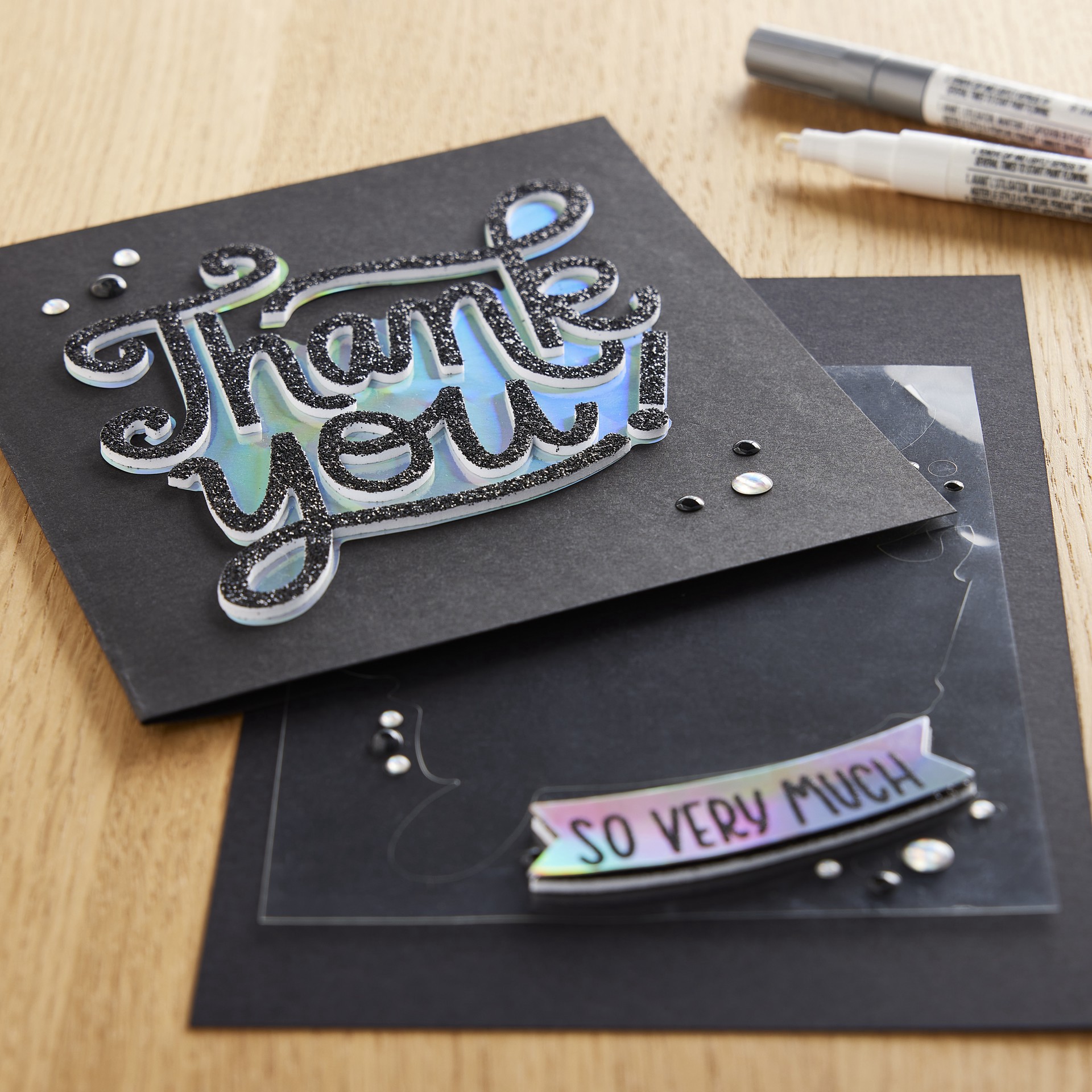 slide 2 of 5, Thank You Dimensional Stickers By Recollections, 3.88 in x 7 in