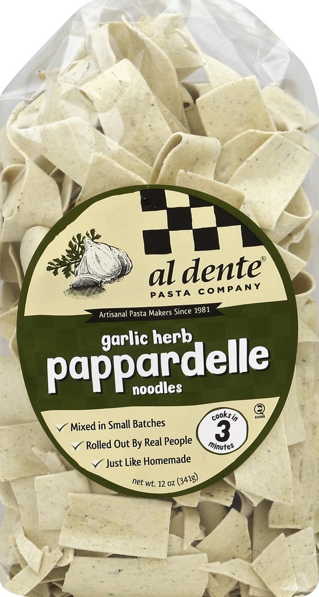 slide 2 of 5, Al Dente Pappardelle Noodles 12 oz, 12 oz
