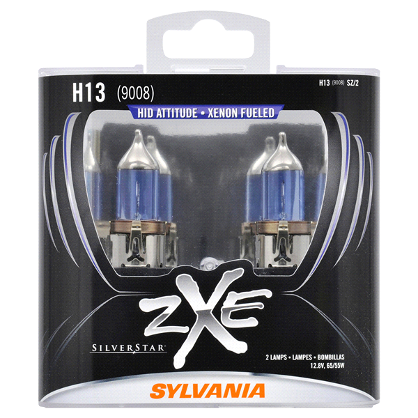 slide 1 of 1, Sylvania H13 SilverStar zXe Headlight, 2 ct