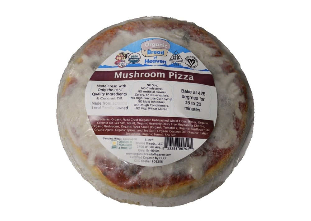 slide 1 of 1, Organic Bread Of Heaven Mushroom Pizza, 11 oz