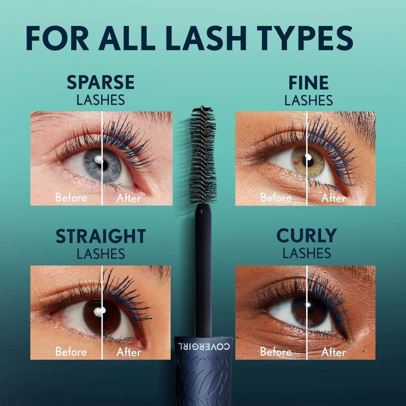 slide 3 of 10, COVERGIRL Lash Blast Cleantopia Ultramarine Mascara - 0.32 fl oz, 0.33 oz