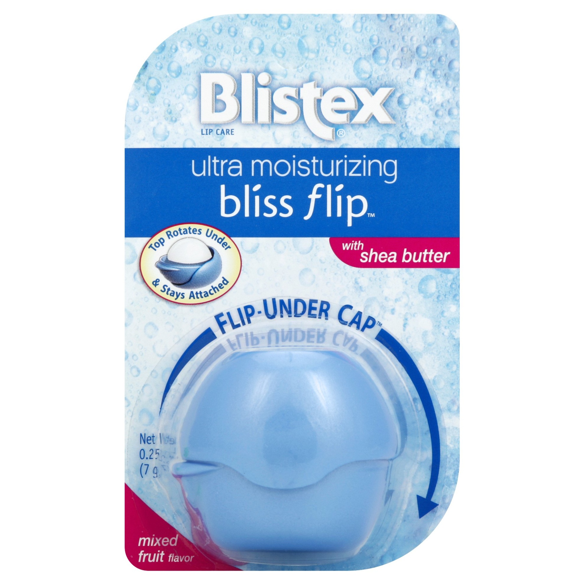 slide 1 of 6, Blistex Ultra Moisturizing Bliss Flip with Shea Butter, 0.2 oz