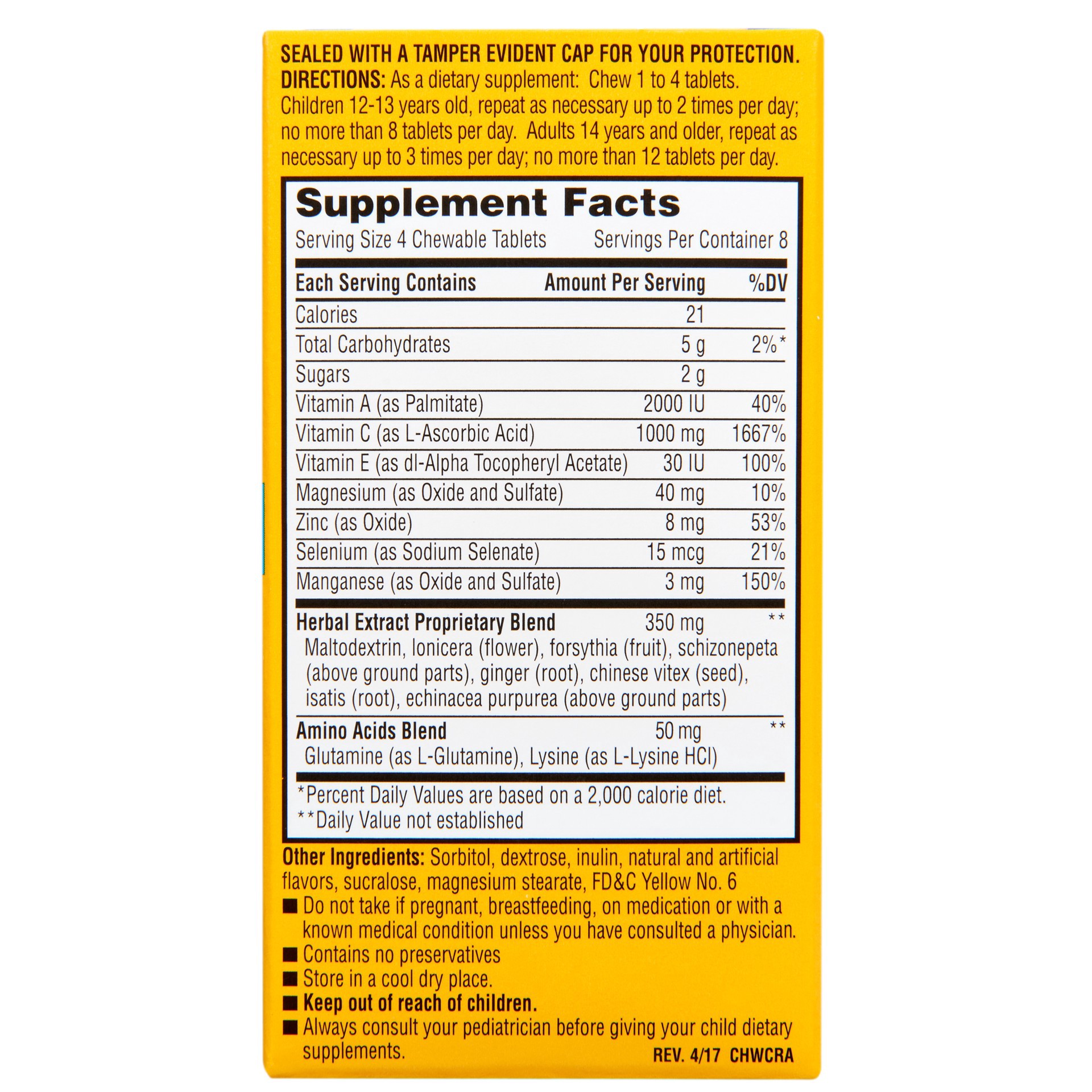 slide 2 of 3, Rite Aid Ra Immune Chew Citrus, 32 ct