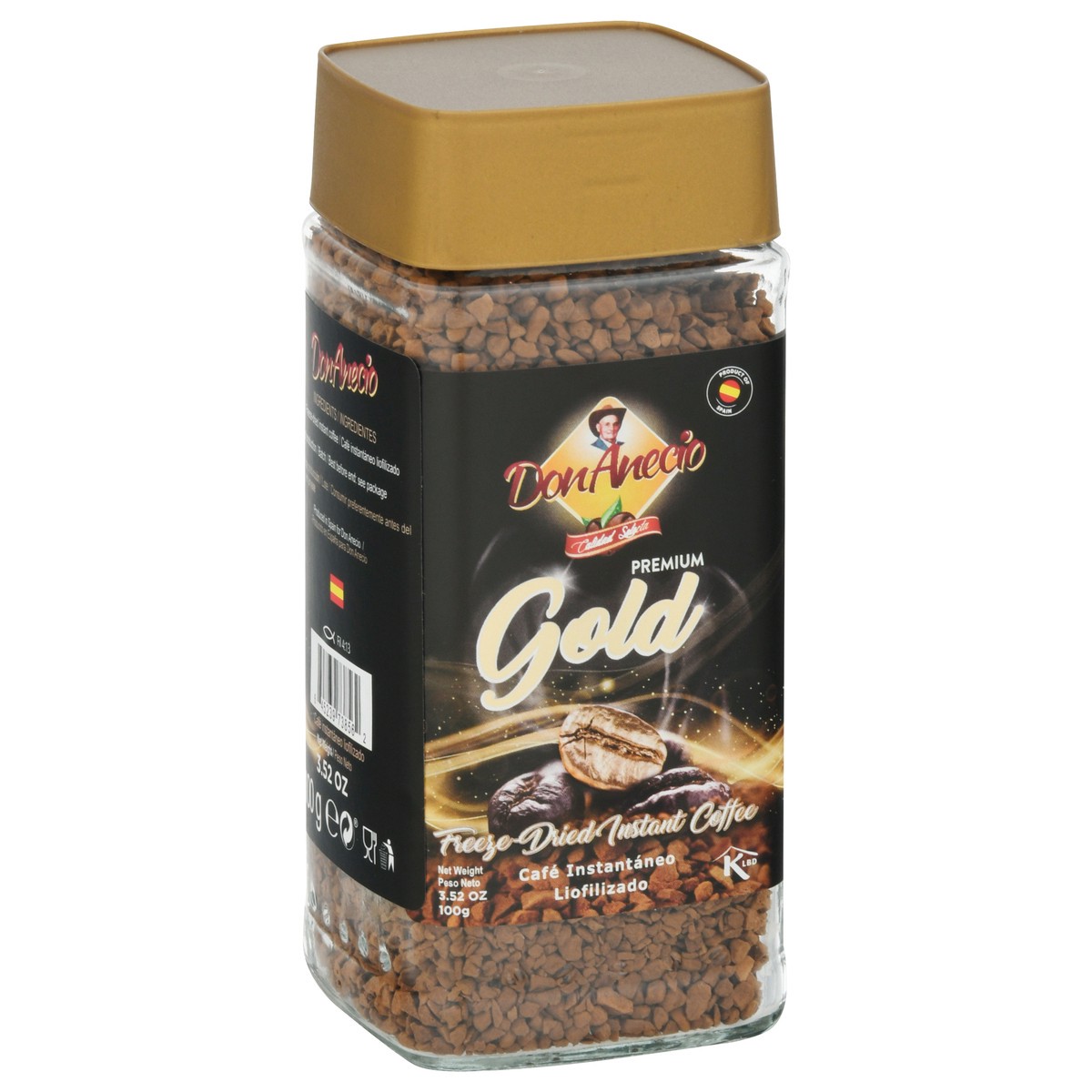 slide 9 of 9, Don Anecio Gold Premium Freeze-Dried Instant Coffee- 3.52 oz, 3.52 oz