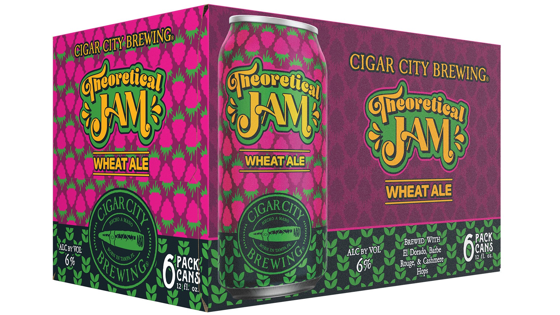 slide 2 of 6, Cigar City Brewing Cigar City Theoretical Jam 6 Pack 12 fl oz Can, 12 oz
