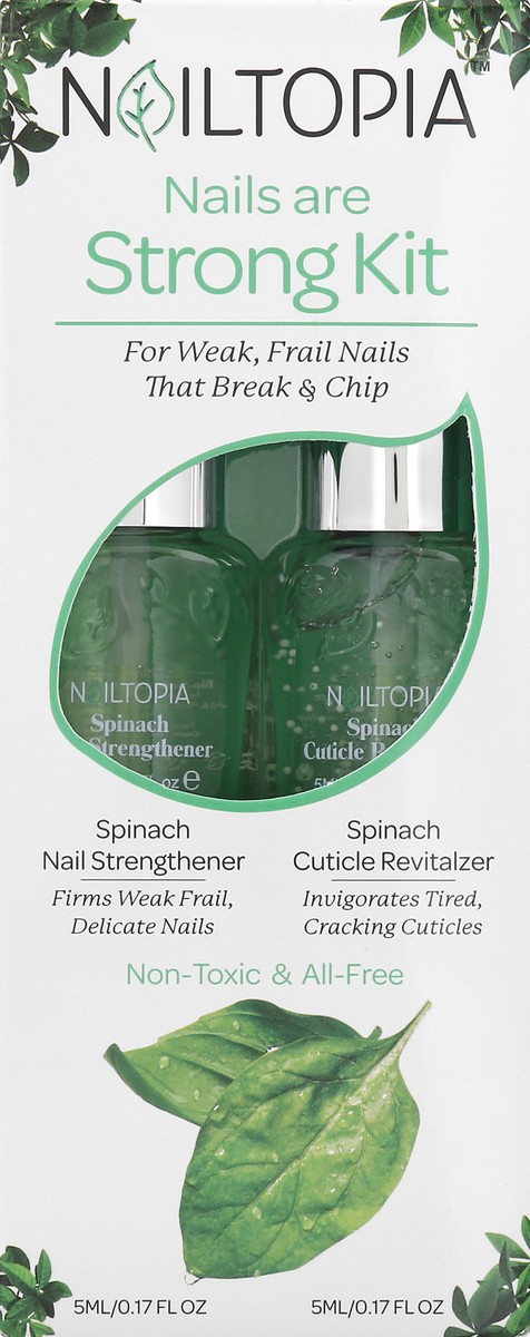 slide 5 of 11, Nailtopia Spinach Nails Strong Kit 2 ea, 1 ct