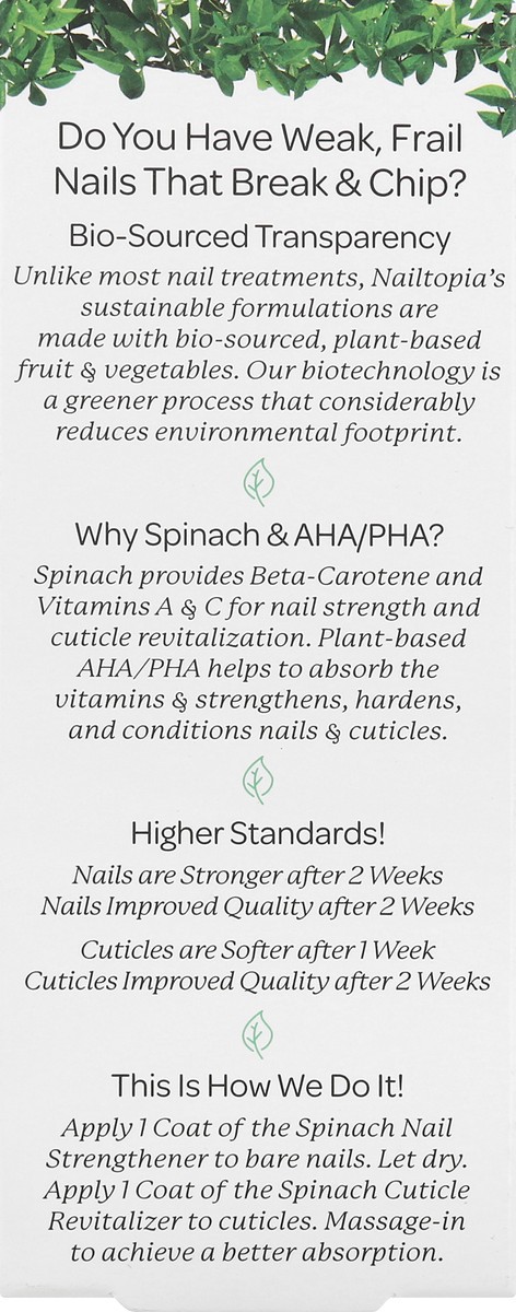 slide 4 of 11, Nailtopia Spinach Nails Strong Kit 2 ea, 1 ct
