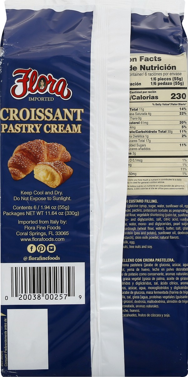 slide 4 of 13, FLORA FINE FOODS Croissant Pasty Cream, 1 ct