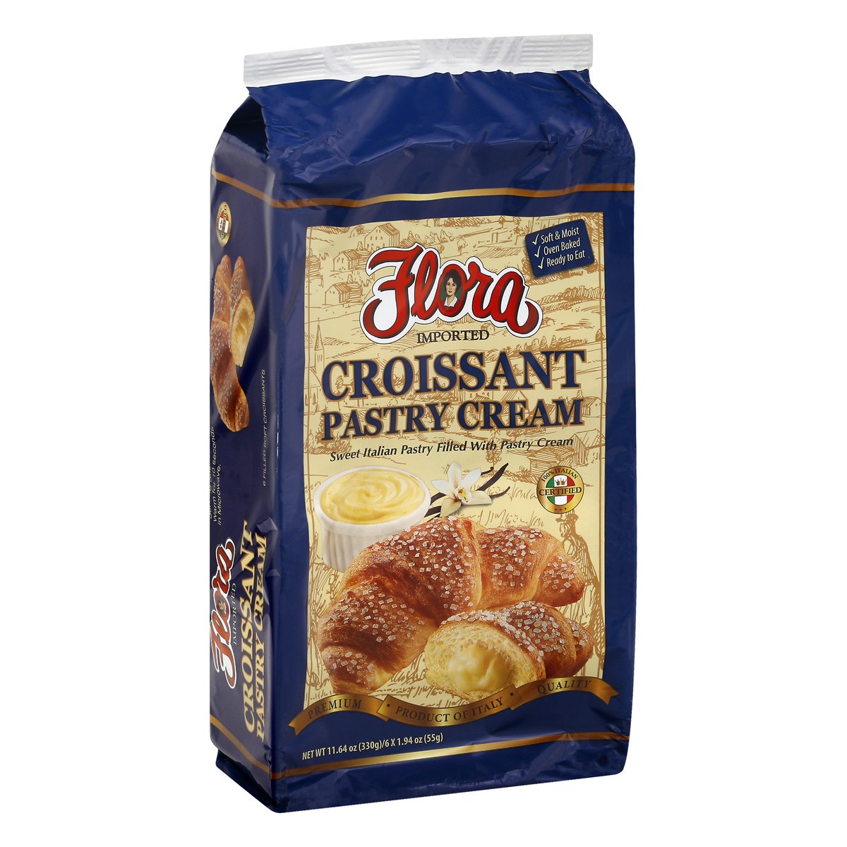 slide 3 of 13, FLORA FINE FOODS Croissant Pasty Cream, 1 ct