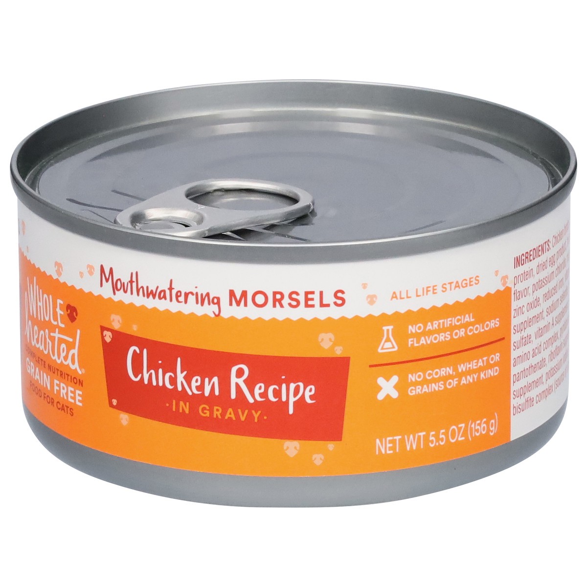 slide 12 of 14, Whole Hearted Grain Free Chicken Recipe in Gravy Food for Cats 5.5 oz, 5.5 oz