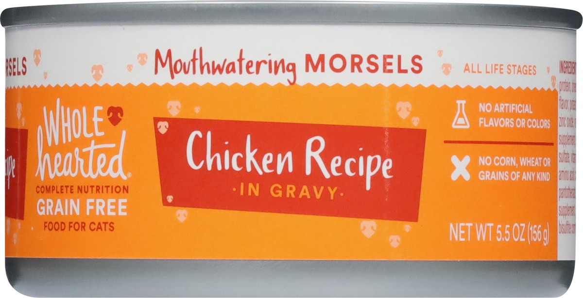 slide 8 of 14, Whole Hearted Grain Free Chicken Recipe in Gravy Food for Cats 5.5 oz, 5.5 oz