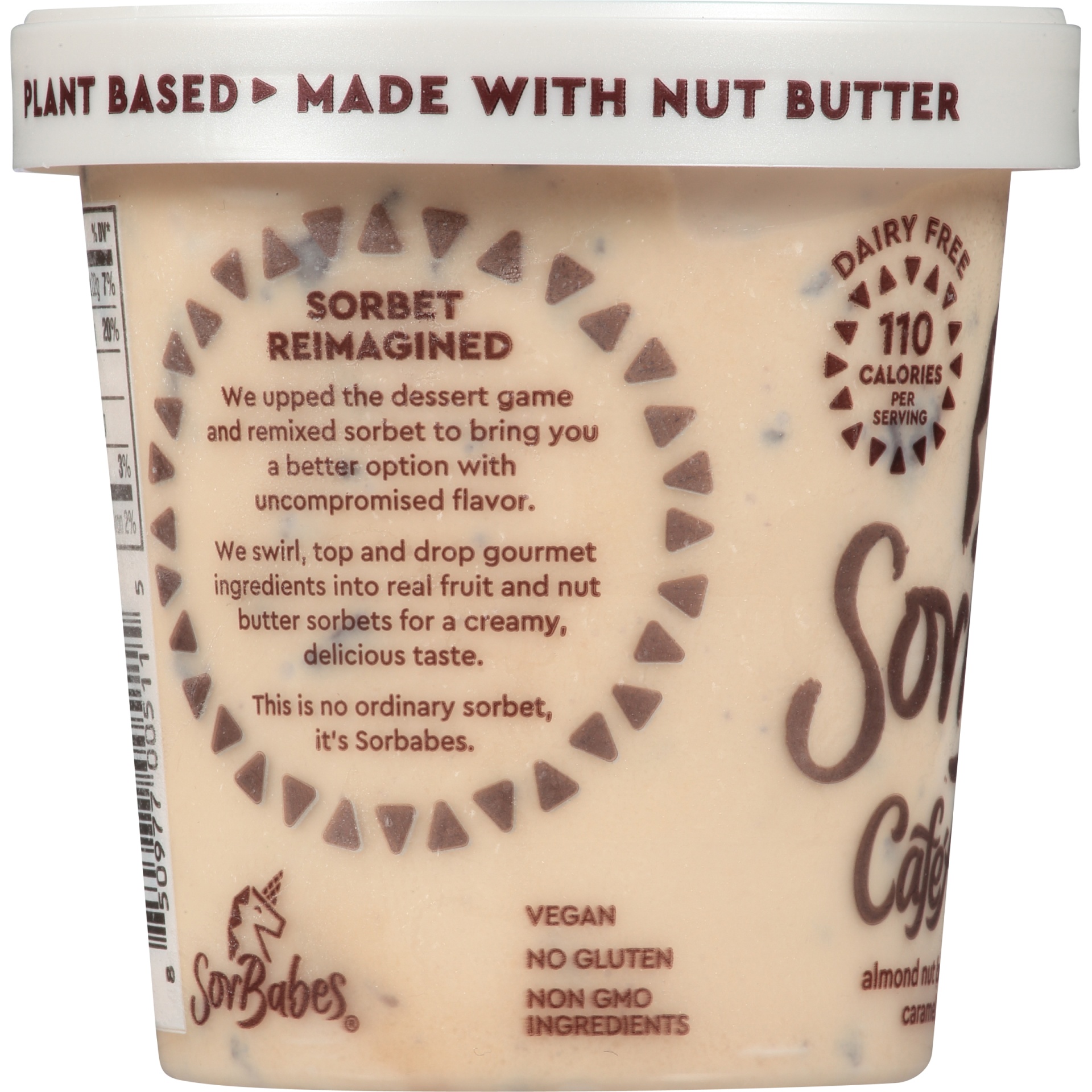 slide 2 of 6, Sorbabes Premium Coffee Almond Sorbet, 1 pint