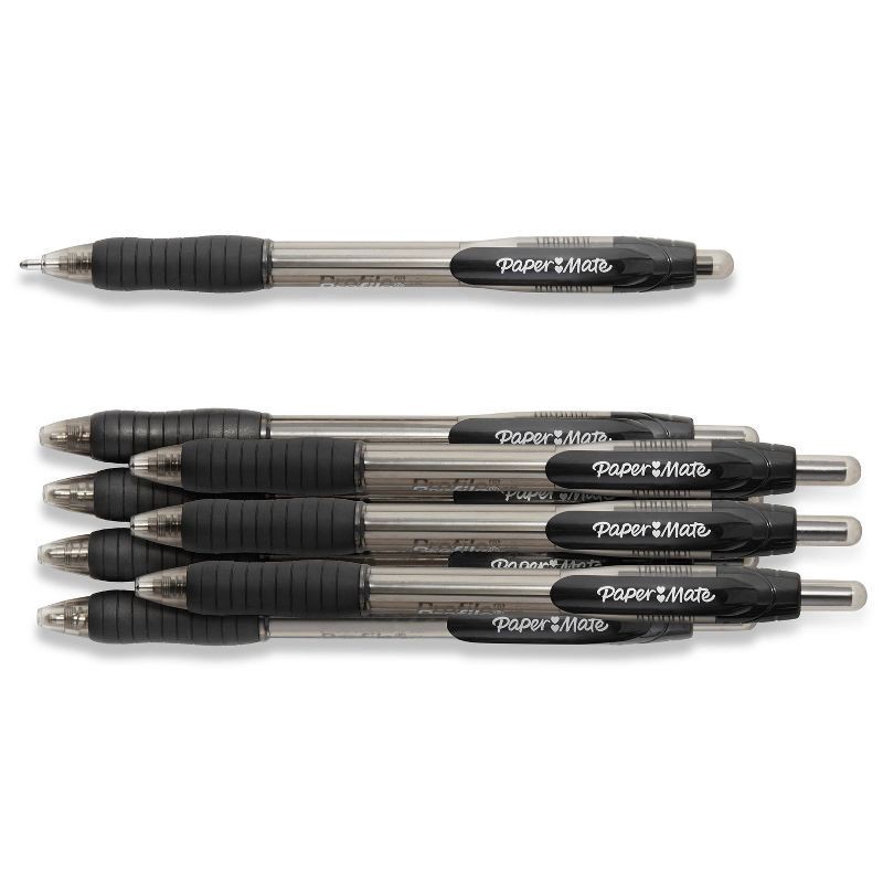 slide 5 of 7, Paper Mate Profile Retractable Ballpoint Pens, Bold , Black, 8 ct