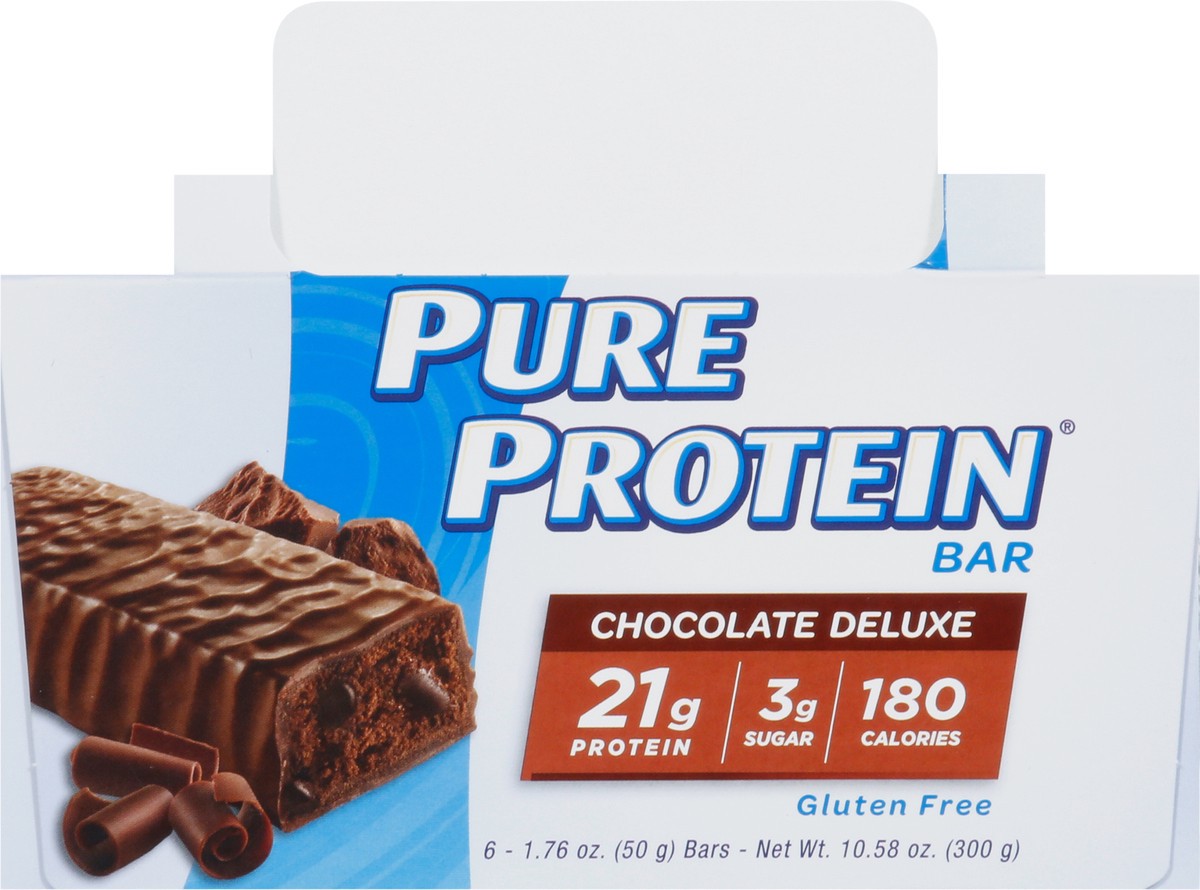 slide 10 of 14, Pure Protein Chocolate Deluxe Protein Bars Pack 6 - 1.76 oz Bars, 6 ct; 1.76 oz