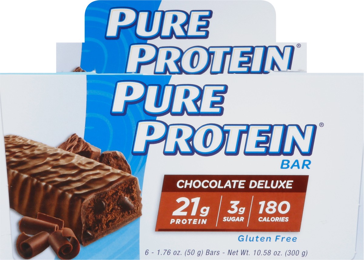 slide 14 of 14, Pure Protein Chocolate Deluxe Protein Bars Pack 6 - 1.76 oz Bars, 6 ct; 1.76 oz