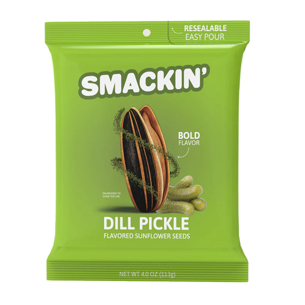 slide 1 of 1, Smackin' Dill Pickle Sunflower Seeds - 4 oz, 4 oz