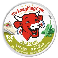 The Laughing Cow Creamy Jalapeño Spreadable Cheese Wedges, 5.4 oz