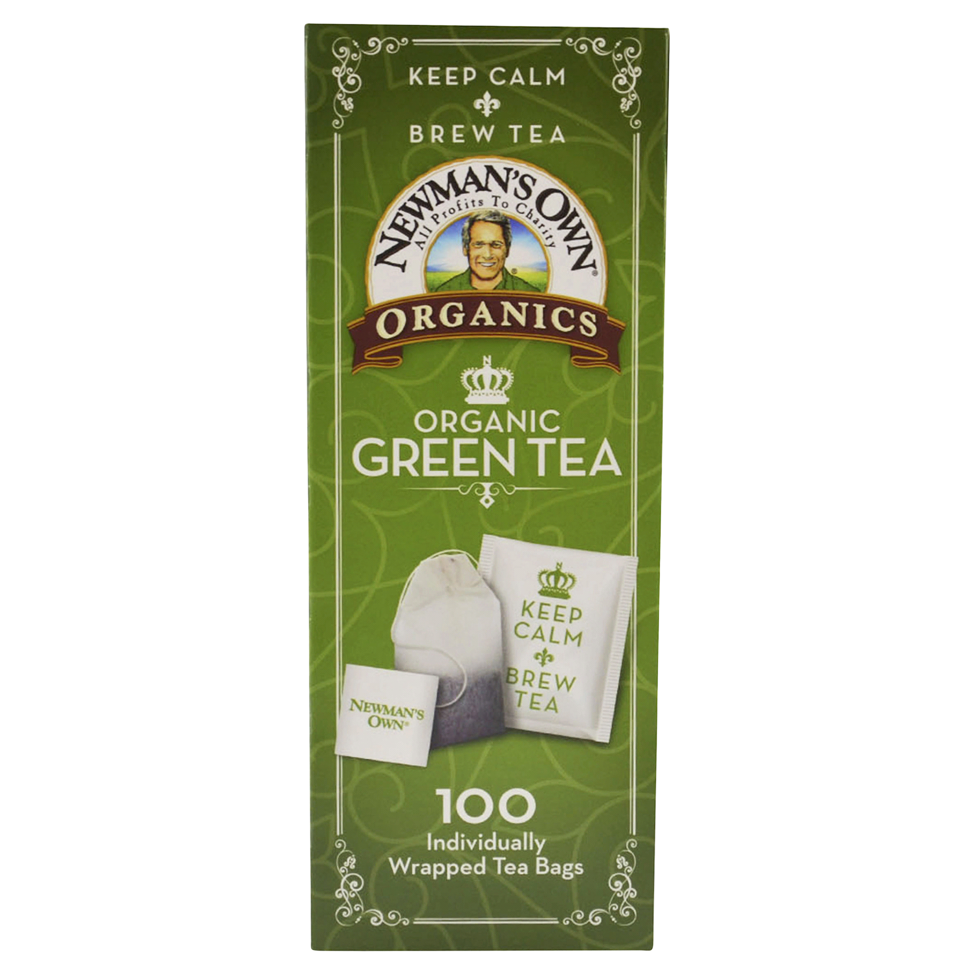 slide 7 of 9, Newman's Own Organic Green Tea - 100 ct, 100 ct