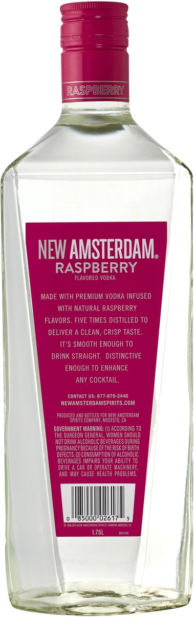 slide 3 of 3, New Amsterdam Raspberry Vodka, 1.75 liter