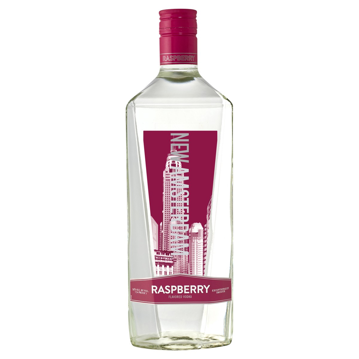 slide 1 of 3, New Amsterdam Raspberry Vodka, 1.75 liter