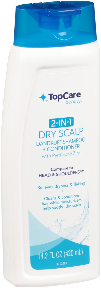 slide 3 of 8, TopCare Top Care Shampoo + Conditioner, 2 In 1, Dry Scalp, 14.2 oz