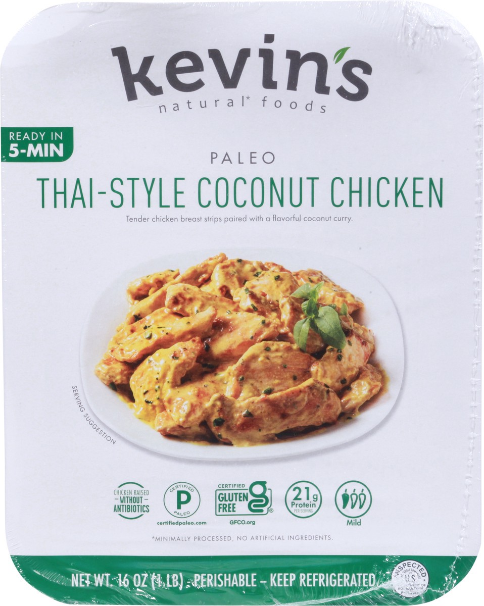 slide 7 of 9, Kevin's Natural Foods Mild Thai-Style Coconut Chicken 16 oz, 16 oz